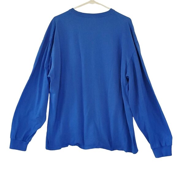 Albuquerque NM Long Sleeve T Shirt 2XL Blue Script Tourist Balloon Knit Stretch - Picture 2 of 9